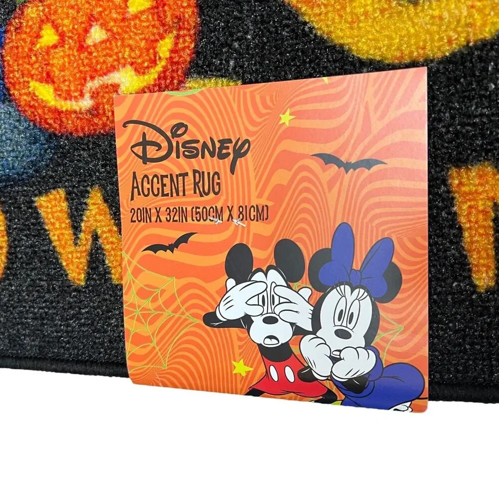 Disney Halloween Door Mat Mickey‎ Minnie Goofy Pluto Donald Trick Treat Rug Mat